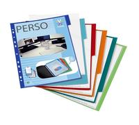 VIQUEL Lot de 6 intercalaires personnalisables - 24,5 x 30,5 cm - Pour classeur A4 Maxi format ou classeur à levier