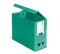 Viquel Maxi Doc - Boîte De Classement Boite de rangement Boite archive en plastique polypropylène - Boite grande capacité - dos 120 mm - Vert