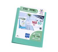 Viquel - Porte vues 160 vues A4 - Reliure personnalisable - Pochettes lisses et transparentes - Essentiel recycle - Vert