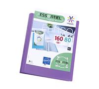 Viquel - Porte vues 160 vues A4 - Reliure personnalisable - Pochettes lisses et transparentes - Essentiel recycle - Violet