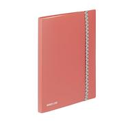 VIQUEL - Porte-Vues 60 Vues A4 BUSINESS CLASS - Protège-Documents en Plastique Résistant - 30 Pochettes - Idéal pour le bureau ou la maison - Rouge Corail
