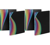 Viquel - Porte vues A4 160 vues RAINBOW CLASS - Porte documents 80 pochettes de qualité 40µ lisse - Fabriqué en France - Noir - Visuel aléatoire (Lot de 2)