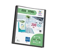 Viquel - Porte vues A4 200 vues ESSENTIEL - Porte documents personnalisable - Fabriqué en France - 100 Pochettes de qualité lisse - Noir