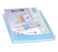 Viquel - Porte vues A4 200 vues - Porte documents personnalisable - 100 Pochettes de qualité lisse - Bleu pastel