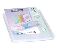 Viquel - Porte vues A4 200 vues - Porte documents personnalisable - 100 Pochettes de qualité lisse - Incolore