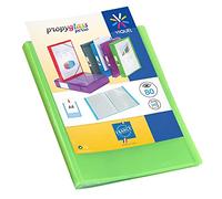Viquel - Protège documents personnalisable - Reliure Format A4 - Porte vues 80 Vues (40 pochettes) - Fabriqué en France - Pochettes qualité supérieure - Vert translucide