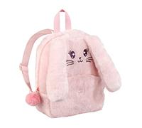 Viquel - Sac à dos enfant Cuddle - Sac à dos Maternelle ou crèche en matière douce - 1 compartiment zippée - Lapin rose