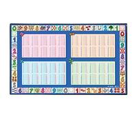 Viquel - Sous main bureau enfant spécial table de calcul - Sous main éducatif enfant - Protection pour le bureau 097784-05 Noir