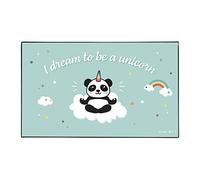 Viquel - Sous main de bureau décoratif Licorne - Protection de bureau enfant ou adulte pandicorn - 59,5x36,2cm - Vert