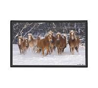 Viquel - Sous main de bureau décoratif Poney - Protection de bureau enfant ou adulte - 59,5x36,2cm - Noir