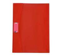 Viquel Strong Cover - Protège cahier 17x22 rouge en plastique rouge - Qualité supérieure - Dos renforcé - Avec rabats marque-pages