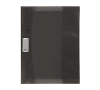 Viquel Strong Cover - Protège cahier 24x32 transparent en plastique gris - Qualité supérieure - Dos renforcé - Avec rabats marque-pages