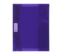 Viquel Strong Cover - Protège cahier 24x32 violet en plastique violet - Qualité supérieure - Dos renforcé - Avec rabats marque-pages
