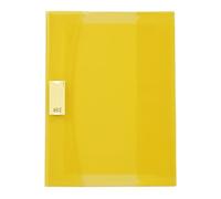 Viquel Strong Cover - Protège cahier a4 jaune en plastique - Qualité supérieure - Dos renforcé - Avec rabats marque-pages