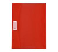 Viquel Strong Cover - Protège cahier A4 rouge en plastique - Qualité supérieure - Dos renforcé - Avec rabats marque-pages - Format A4