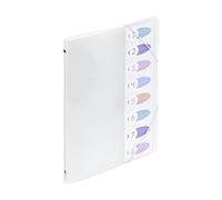 Viquel - Trieur 8 compartiments A4 pour le bureau ou la maison - Fermeture élastique - Gamme Propysoft - Incolore