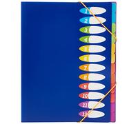 Viquel Trieur à soufflets 12 positions en polypropylène Happy Fluo