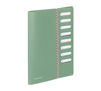 Viquel - Trieur A4 8 Compartiments BUSINESS CLASS - Organiseur de dossier avec Fermeture Élastique pour Bureau et Maison - Vert
