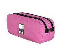 Viquel - Trousse 2 Compartiments Teknik Girl- Trousse Scolaire Grande capacité - Rose