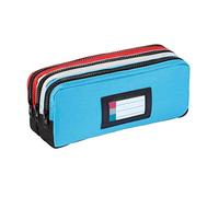 Viquel - Trousse Scolaire 3 Compartiments Grande Capacité Academic Bleu