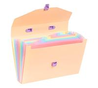 Viquel - Trieur Valisette A4 avec 12 Compartiments Rainbow Pastel Beige