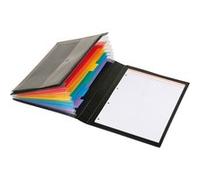 Viquel VI-050967-03 Gestionnaire de classeurs Rainbow Class ® Noir avec languettes Rainbow Noir G