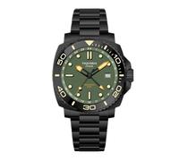 Viqueria Trois cents Automatique Acier Noir Vert GMT Céramique Date Saphir Montre Homme