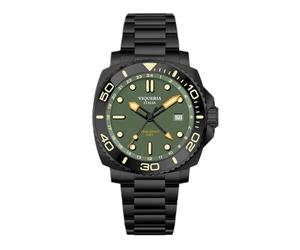 Viqueria Trois cents Automatique Acier Noir Vert GMT Céramique Date Saphir Montre Homme