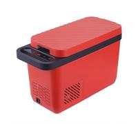 VIQUTRG RéFrigéRateur Voiture ExtéRieur, Voiture Maison Double Usage 12 V/24 V Voiture 16 L RéFrigéRateur Portable CongéLateur Compresseur Refroidisseur pour Voiture Camion Camionnette,Red