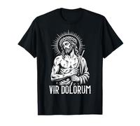 Vir Dolorum Traditionnel Latin Man of Sorrows Easter Jesus T-Shirt