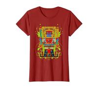 Viracocha écrivant des Symboles Anciens pérou Chicano Andine T-Shirt, Femme, Canneberge, L