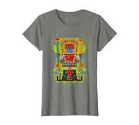 Viracocha écrivant des Symboles Anciens pérou Chicano Andine T-Shirt, Femme, Vert Kaki chiné, XXL