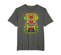 Viracocha écrivant des Symboles Anciens pérou Chicano Andine T-Shirt, Homme Grandes Tailles, Asphalte, 4X Tall