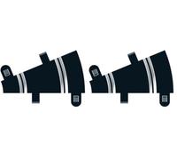 Virage de Rayon 1 22,5° x 2 (Lot de 2)