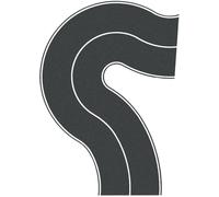 Noch – Virage universel H0 – 60701 – Route nationale asphalte