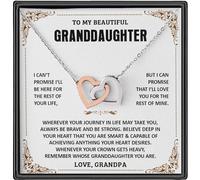 VIRAGIL Collier « To My Granddaughter », cadeau pour petite-fille de la part de grand-mère, grand-père, petite-fille collier de la part des grands-parents, collier d'anniversaire pour petite-fille à