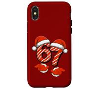 Viral 67 Christmas Six Seven with Santa Hand Funny 67 Humour Coque pour iPhone X/XS
