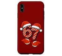 Viral 67 Christmas Six Seven with Santa Hand Funny 67 Humour Coque pour iPhone XS Max