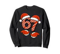Viral 67 Christmas Six Seven with Santa Hand Funny 67 Humour Sweatshirt