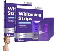 Viralaluna Bande Blanchiment Dentaire Violet,14Pcs Teeth Whitening Strips,Bandes Blanchissantes Dents,Bande SèChe AntidéRapante SûRe Pour Dents Plus Blanches, 30 Minutes De RéSultats Rapide (28Pcs)