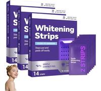 Viralaluna Bande Blanchiment Dentaire Violet,14Pcs Teeth Whitening Strips,Bandes Blanchissantes Dents,Bande SèChe AntidéRapante SûRe Pour Dents Plus Blanches, 30 Minutes De RéSultats Rapide (32Pcs)