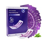 Viralaluna Purple Teeth Whitening Strips, Viralaluna Bande Blanchiment Dentaire Violet, Bandes Blanchissantes Dents Violettes Pour Correction De La Couleur, Protège L'émail Des Dents (28 pièces)