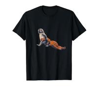 Viraler Punch AFFE Meme Internet Trend Fun Culte Design T-Shirt Graphique avec Valeur, Homme, Noir, S