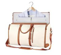 Viralhuntz Travel Bag, Viralhuntz Foldable Travel Bag, Large Capacity Waterproof Foldable Carry-on Duffel Bag for Women (Beige)