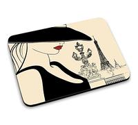 Vintage Paris 2, Eiffel Tour, Tapis de Souris Mouse Pad Mat Antidérapant. Parfait pour Les Jeux, Travail et Accueil.