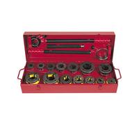 Virax - 2 cages 1 cliquet + bras - BSPT Droite : 3/8 -1/2 - 3/4 - 1 - 1.1/4 - 1.1/2 - 2 en coffret métal