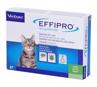 Virbac 104069012 EFFIPRO' Cat 4PIP Lot de 4 pipettes