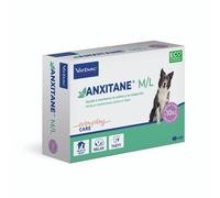 VIRBAC Anxitane M/L 30 comprimés Complément alimentaire contre le stress pour chiens et chats de plus de 10 kg
