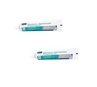 Virbac C.E.T. dentifrice enzymatique pour animaux | Pack Double | 2 x 70 g | Dentifrice à l'arôme de volaille pour chiens et chats | A utiliser avec une brosse à dents adaptée à l'espèce animale