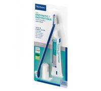 VIRBAC Kit dentaire pour chiens (pâte + brosse à dents) 70g